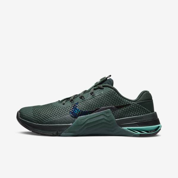 Zapatillas Training Nike Metcon 7 Mujer Verde Turquesa Negras Multicolor | NK907JSQ