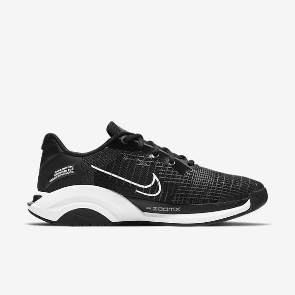 Zapatillas Training Nike ZoomX SuperRep Surge Endurance Class Mujer Negras Blancas | NK063OTR