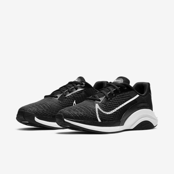 Zapatillas Training Nike ZoomX SuperRep Surge Endurance Class Mujer Negras Blancas | NK063OTR