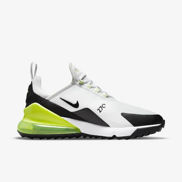 Zapatos De Golf Nike Air Max 270 G Hombre Blancas Negras | NK628LXI