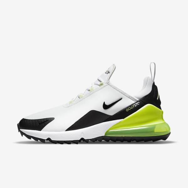 Zapatos De Golf Nike Air Max 270 G Mujer Blancas Negras | NK405IMG