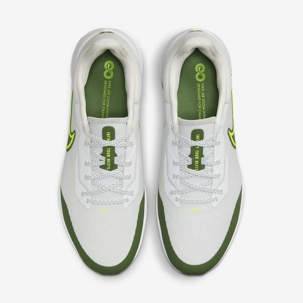 Zapatos De Golf Nike Air Zoom Infinity Tour NEXT% Hombre Blancas Plateadas | NK514ZTU