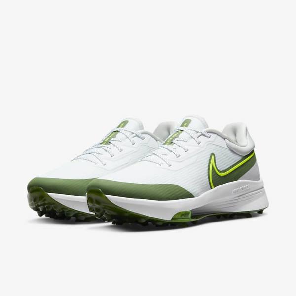 Zapatos De Golf Nike Air Zoom Infinity Tour NEXT% Hombre Blancas Plateadas | NK514ZTU