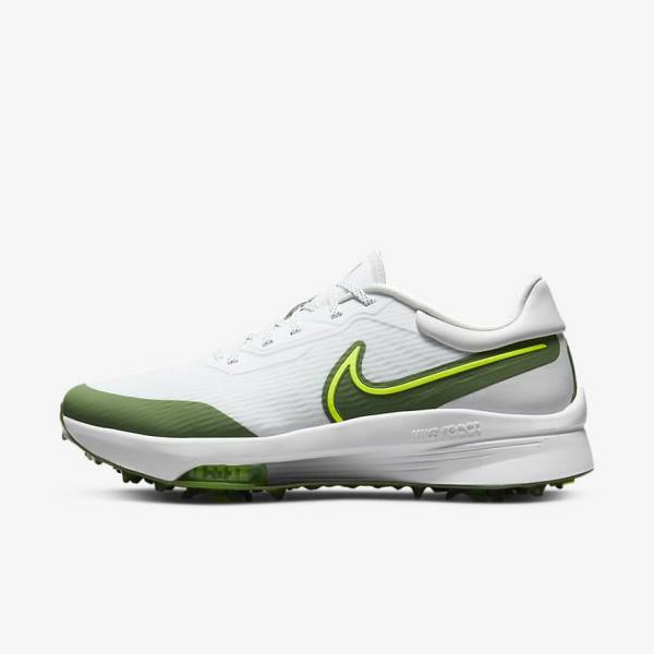 Zapatos De Golf Nike Air Zoom Infinity Tour NEXT% Hombre Blancas Plateadas | NK514ZTU