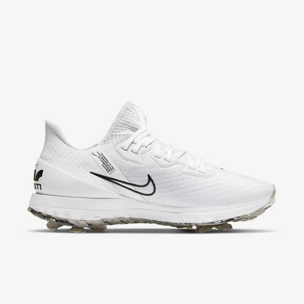 Zapatos De Golf Nike Air Zoom Infinity Tour Mujer Blancas Plateadas Negras | NK527ZRG