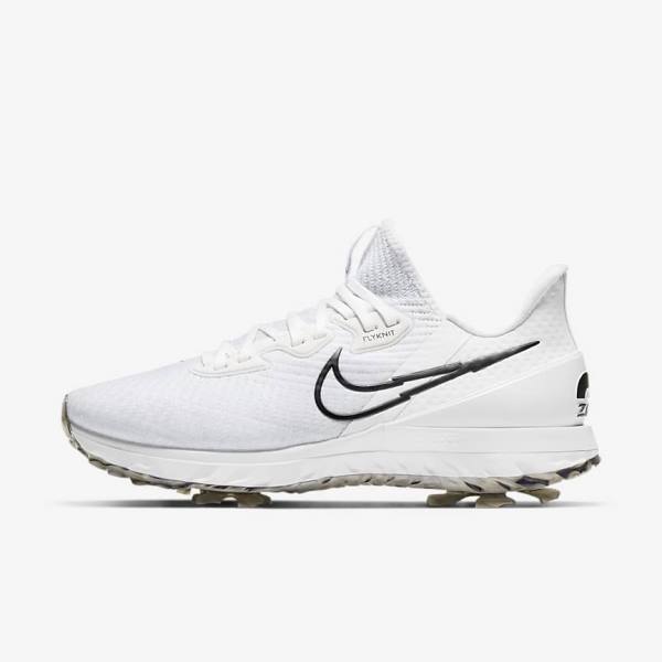 Zapatos De Golf Nike Air Zoom Infinity Tour Mujer Blancas Plateadas Negras | NK527ZRG