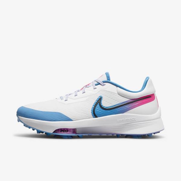 Zapatos De Golf Nike Air Zoom Infinity Tour NEXT% Hombre Blancas Azules Rosas Negras | NK572AIC