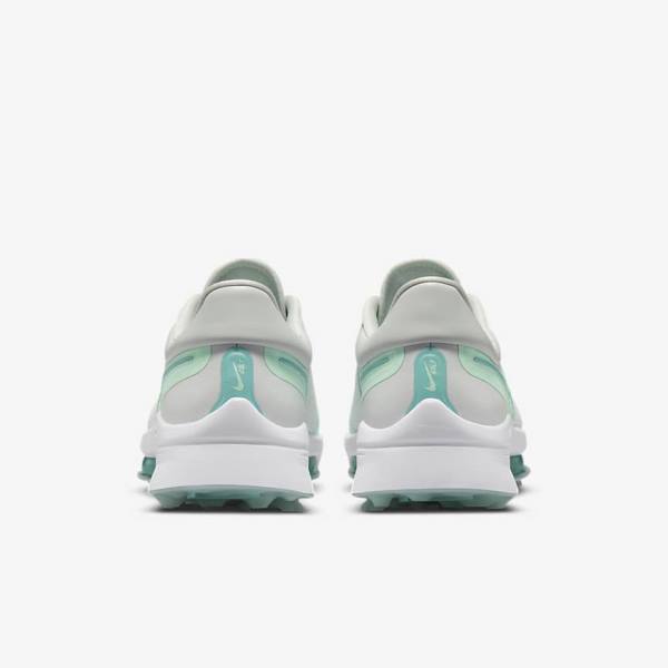 Zapatos De Golf Nike Air Zoom Infinity Tour NEXT% Hombre Blancas Verde Menta Plateadas Turquesa | NK607HIC