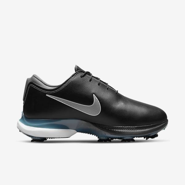 Zapatos De Golf Nike Air Zoom Victory Tour 2 Hombre Negras Metal Azules Gris Blancas | NK928KFB