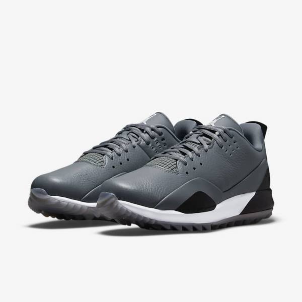 Zapatos De Golf Nike Jordan ADG 3 Hombre Gris Negras Blancas | NK243XFR