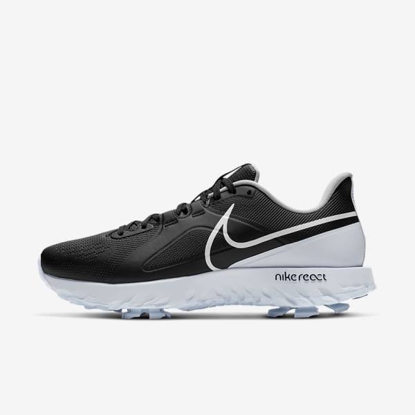 Zapatos De Golf Nike React Infinity Pro Hombre Negras Metal Plateadas Blancas | NK046WLV