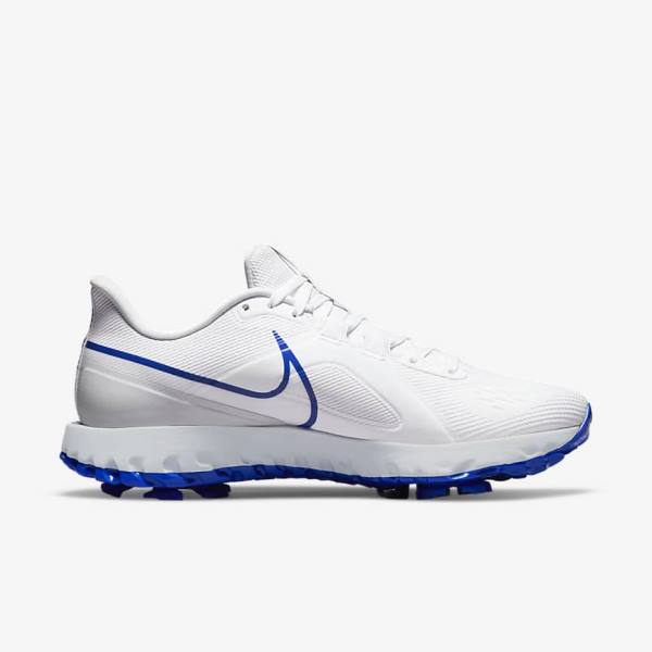 Zapatos De Golf Nike React Infinity Pro Hombre Blancas Plateadas Azules | NK526ICG