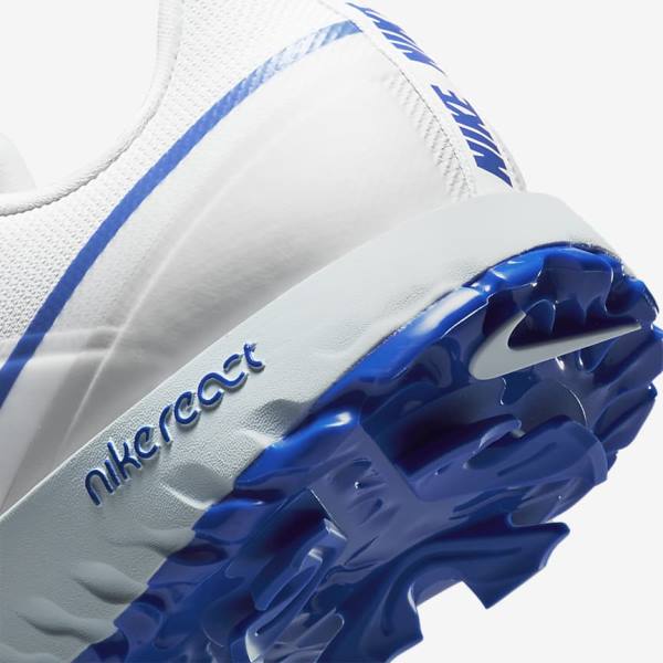 Zapatos De Golf Nike React Infinity Pro Hombre Blancas Plateadas Azules | NK526ICG