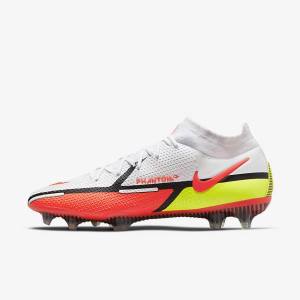 Botas de fútbol Nike Phantom GT2 Dynamic Fit Elite FG Firm-Ground Hombre Blancas Rojas Claro | NK843BRU