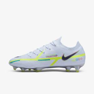 Botas de fútbol Nike Phantom GT2 Elite FG Firm-Ground Hombre Gris Azules Claro | NK287CTI