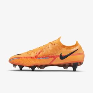 Botas de fútbol Nike Phantom GT2 Elite SG-Pro AC Soft-Ground Mujer Naranjas Rojas Claro Negras | NK480RTN