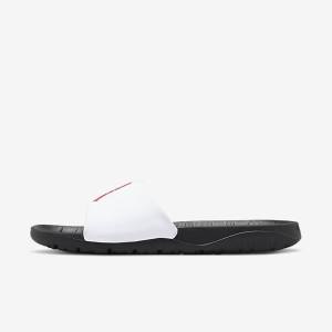 Chanclas Nike Jordan Break Hombre Negras Blancas Rojas | NK587MRG