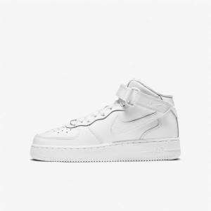 Zapatillas Nike Air Force 1 Mid LE Older Niños Blancas | NK089IPJ