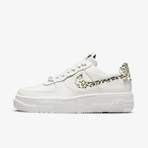 Zapatillas Nike Air Force 1 Pixel SE Mujer Limón Claro Negras | NK206YQZ