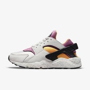 Zapatillas Nike Air Huarache Hombre Beige Claro Doradas Negras Rosas | NK870HVB