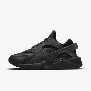 Zapatillas Nike Air Huarache Hombre Negras Gris Oscuro | NK492NUB