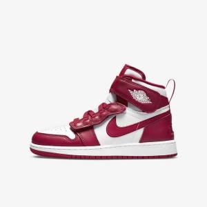 Zapatillas Nike Air Jordan 1 Hi FlyEase Older Niños Rojas Blancas | NK469RIJ