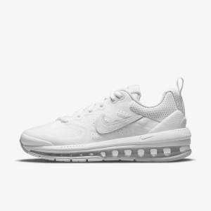 Zapatillas Nike Air Max Genome Mujer Blancas Plateadas Blancas | NK576WBP