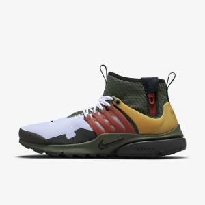 Zapatillas Nike Air Presto Mid Utility Hombre Gris Oscuro Verde Negras | NK672YMV