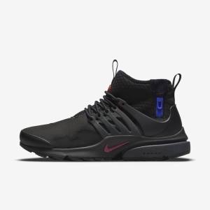 Zapatillas Nike Air Presto Mid Utility Hombre Negras Gris Oscuro Azules Rojas | NK753LWV