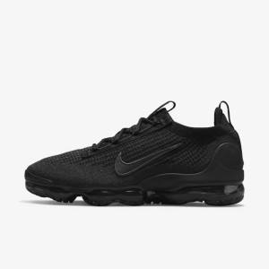 Zapatillas Nike Air VaporMax 2021 FK Hombre Negras Gris Oscuro | NK028NUG