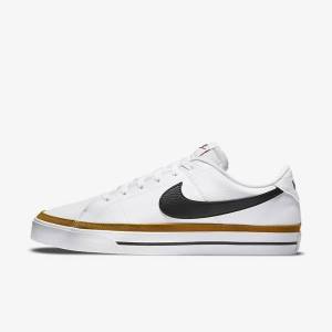 Zapatillas Nike Court Legacy Hombre Blancas Negras | NK872VUA