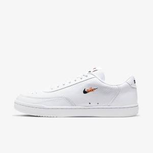 Zapatillas Nike Court Vintage Premium Hombre Blancas Naranjas Negras | NK671VOX