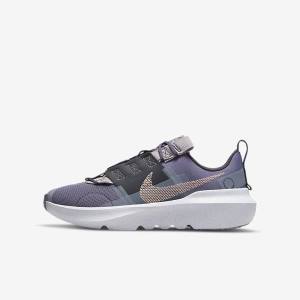 Zapatillas Nike Crater Impact Older Niños Moradas Gris Metal Rojas Marrones | NK183UOH