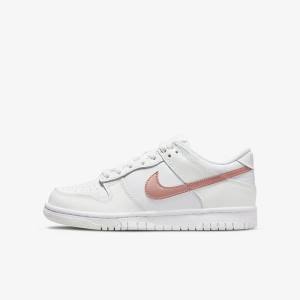 Zapatillas Nike Dunk Low Older Niños Blancas Metal Rojas Marrones | NK256BJF