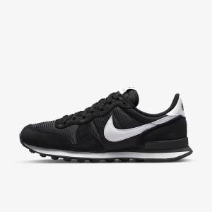 Zapatillas Nike Internationalist Mujer Negras Gris Oscuro Blancas | NK385TOF