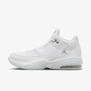 Zapatillas Nike Jordan Max Aura 3 Hombre Blancas Metal Plateadas | NK730GDS