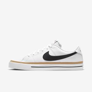 Zapatillas Nike NikeCourt Legacy Hombre Blancas Marrones Claro Negras | NK716BGR