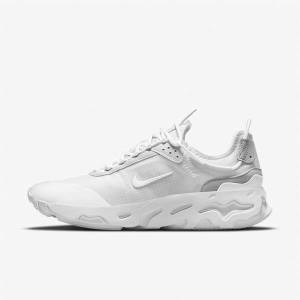 Zapatillas Nike React Live Hombre Blancas Plateadas Blancas | NK357BVO