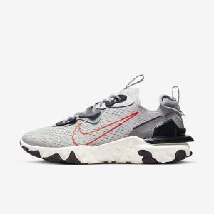 Zapatillas Nike React Vision Hombre Gris Gris Claro Naranjas | NK860YRL