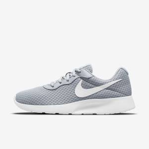 Zapatillas Nike Tanjun Mujer Gris Negras Blancas | NK283ZRM