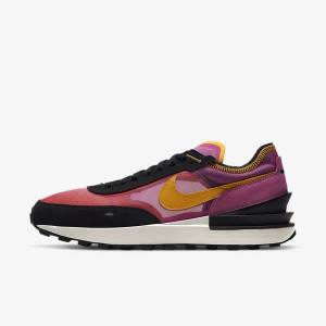 Zapatillas Nike Waffle One Hombre Fucsia Negras Doradas | NK764VEC