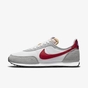 Zapatillas Nike Waffle Trainer 2 Hombre Blancas Gris Claro Azul Real Rojas | NK140AHS