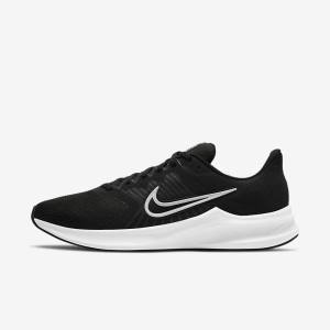 Zapatillas Running Nike Downshifter 11 Carretera Hombre Negras Gris Oscuro Blancas | NK658EOW