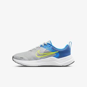 Zapatillas Running Nike Downshifter 12 Older Carretera Niños Gris Azules Gris Azul Marino Gris | NK319KLS
