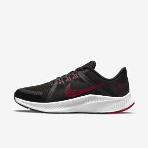 Zapatillas Running Nike Quest 4 Carretera Hombre Negras Blancas Gris Oscuro Rojas | NK751SER