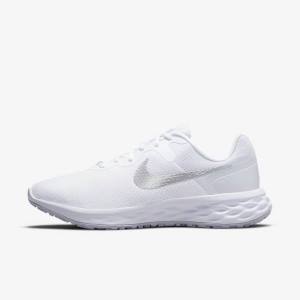 Zapatillas Running Nike Revolution 6 Next Nature Carretera Mujer Blancas Plateadas Metal Plateadas | NK378DTN