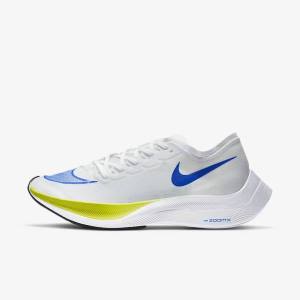 Zapatillas Running Nike ZoomX Vaporfly NEXT% Carretera Carreras Mujer Blancas Negras Azules | NK294JKO