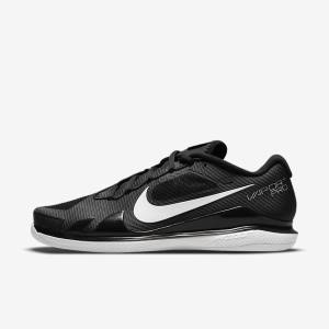 Zapatillas Tenis Nike NikeCourt Air Zoom Vapor Pro Carpet Hombre Negras Blancas | NK768PSE