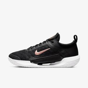 Zapatillas Tenis Nike NikeCourt Zoom NXT Hard Court Mujer Negras Blancas Metal Rojas Marrones | NK815QWU