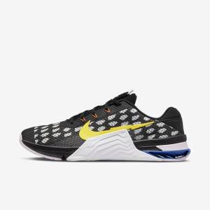 Zapatillas Training Nike Metcon 7 Hombre Negras Blancas Azules Amarillo | NK908CAF